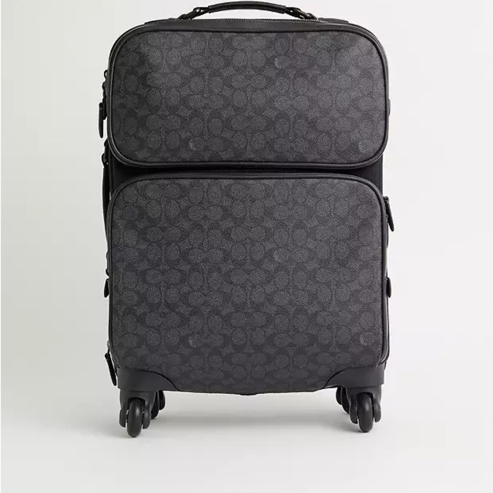 Coach Signature Canvas Wheeled Carry On Bag